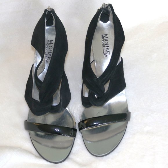Michael Kors 3” Black Suede Heels - Picture 1 of 6